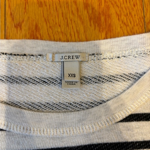 JCREW CHEERS SWEATSHIRT CREW STRIPED FRENCH TERRY - Picture 7 of 8